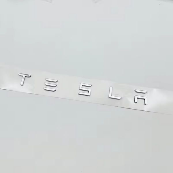 Емблема TESLA (букви на багажник) 3D ABS Chrome 49&times;2 см для Tesla Model 3 / Y / S / X 901C 3025782962 фото